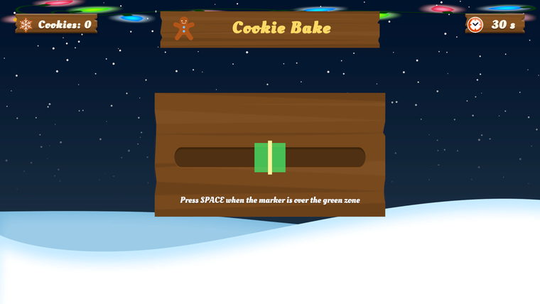 Cookie Bake minigame: trays of cookies on the oven line.